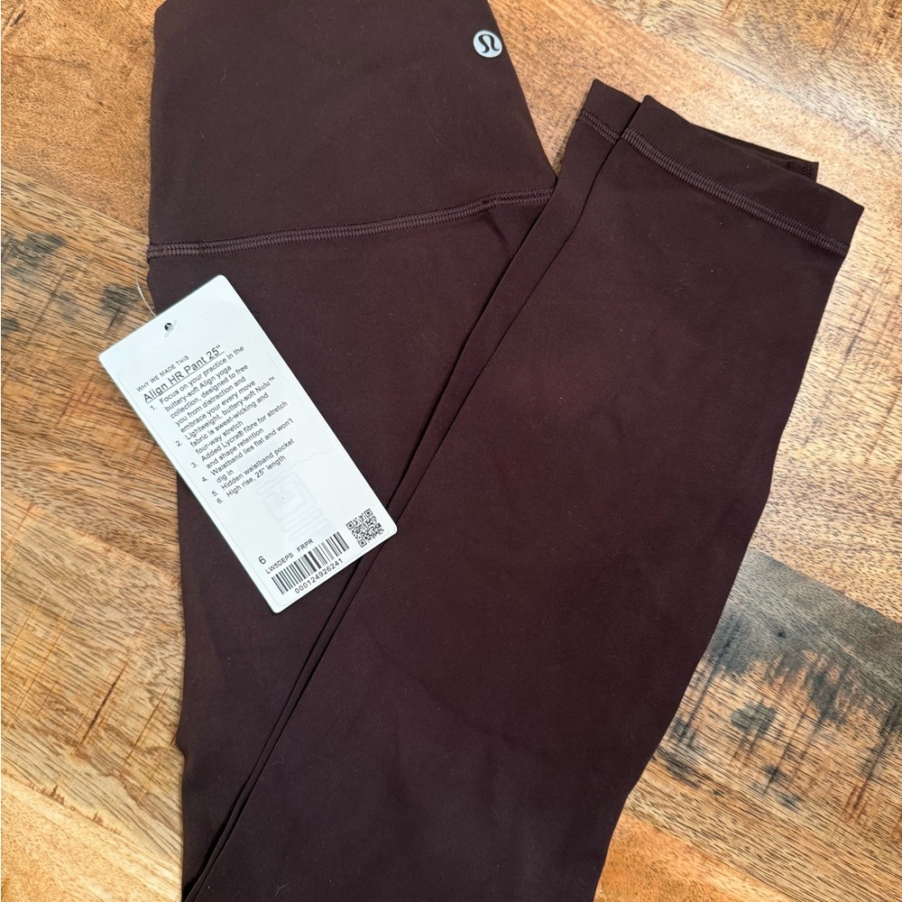 Lululemon Align High Rise Pant 25” NWT Size 6